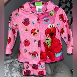 Sesame Street Elmo Pink Pajama Set for Kids